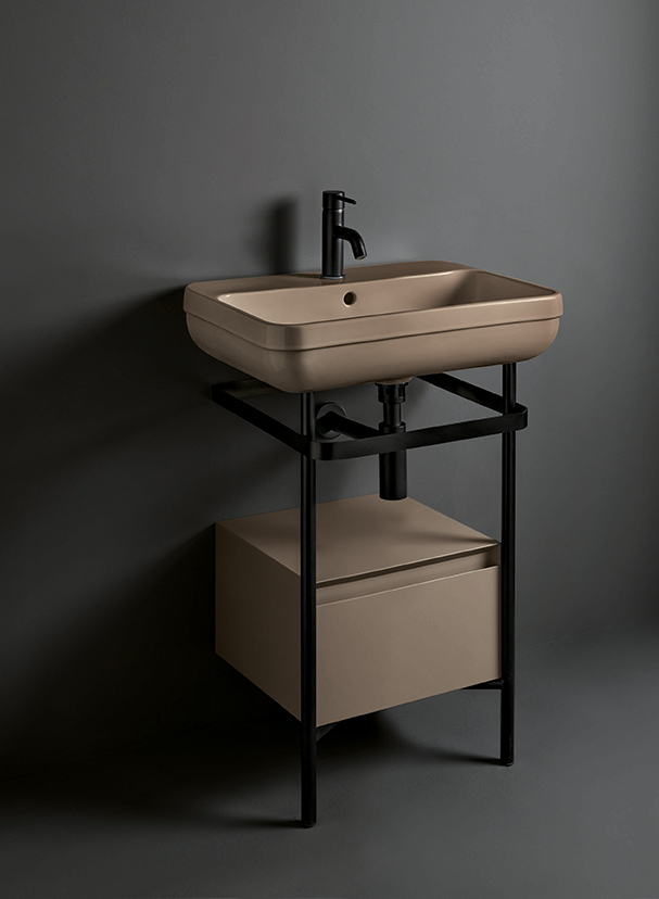 Counter-topwall-hung basin 60 cm 2