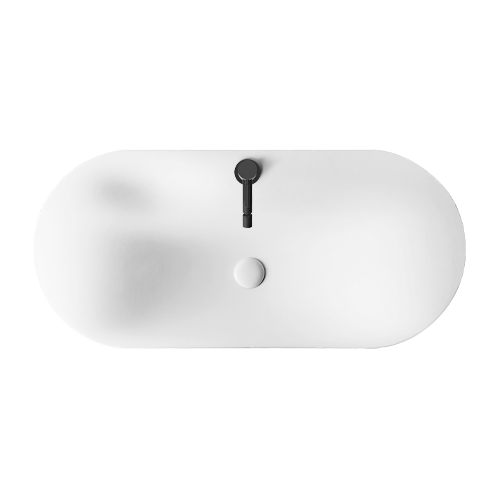 Inset basin with tap hole 100x46 cm 1