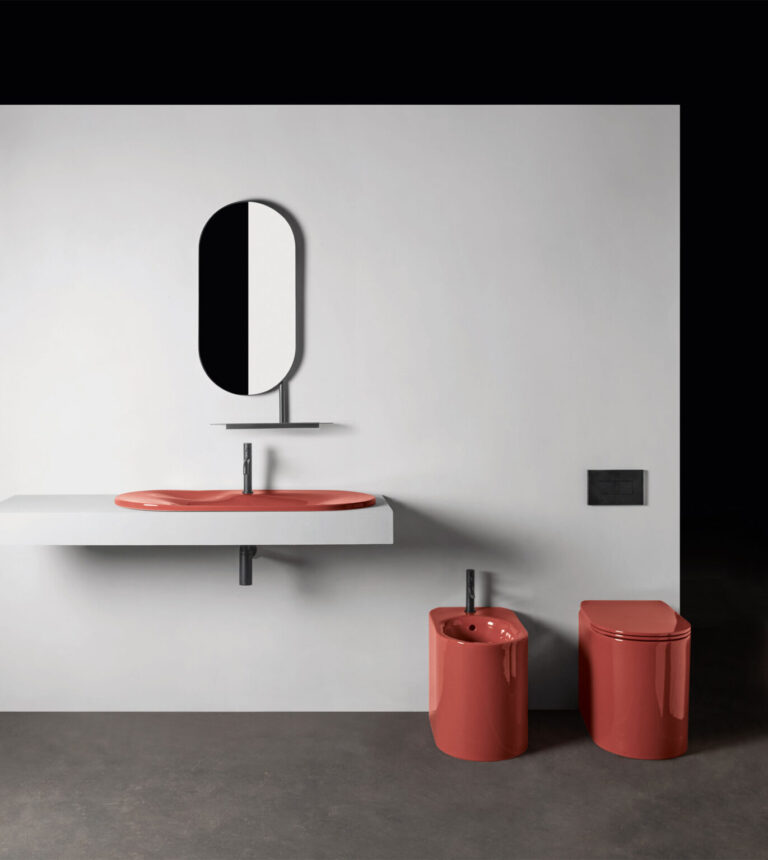 Inset basin with tap hole 100x46 cm 5