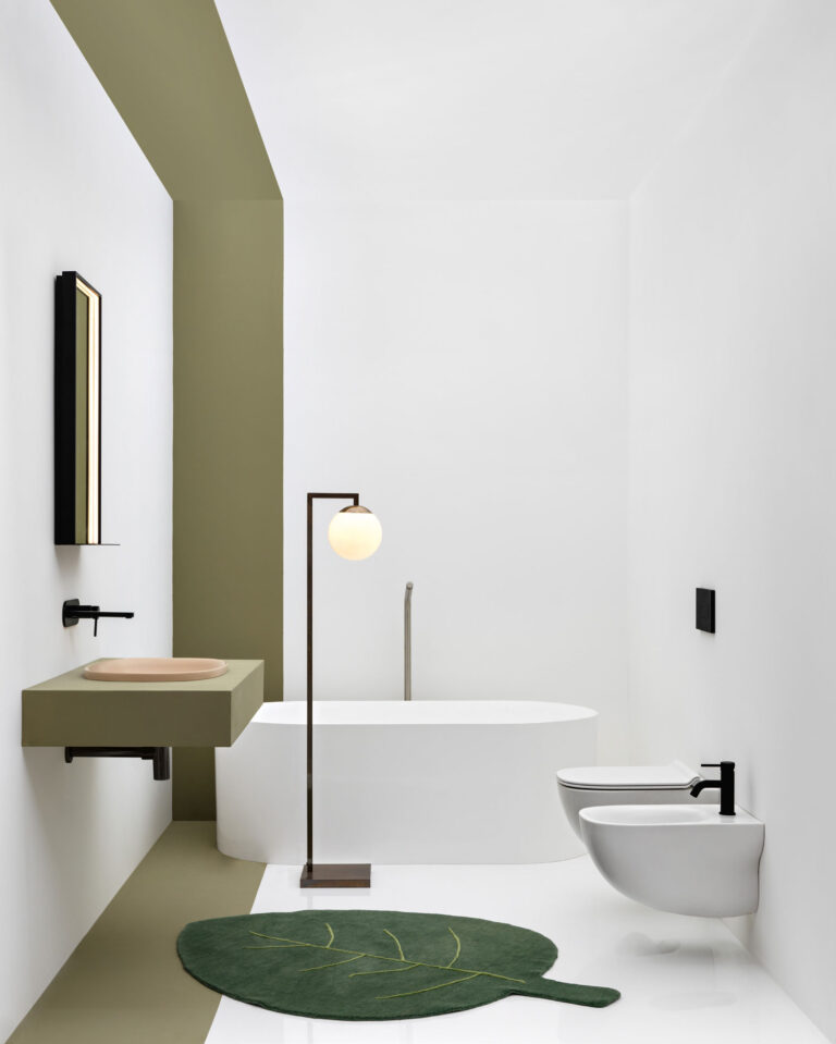 Inset semi-recessed basin 60x40 cm 5