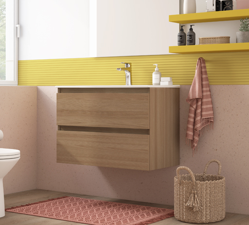 Maple 80 wall-mounted vanity - drawers 1