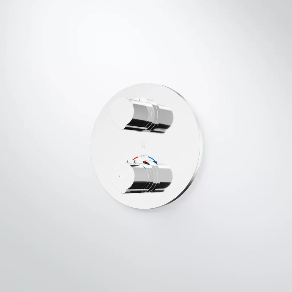 Series 100 Finish set for concealed thermostatic mixer with 2 way diverter 1