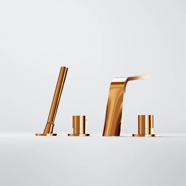 Series 260 4-hole deck mounted bath mixer 4