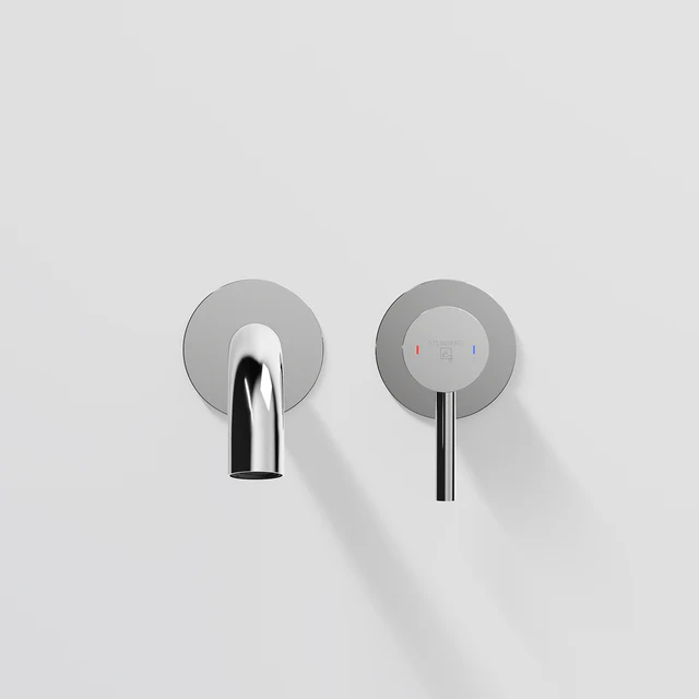 WWall mounted single lever basin mixer 3