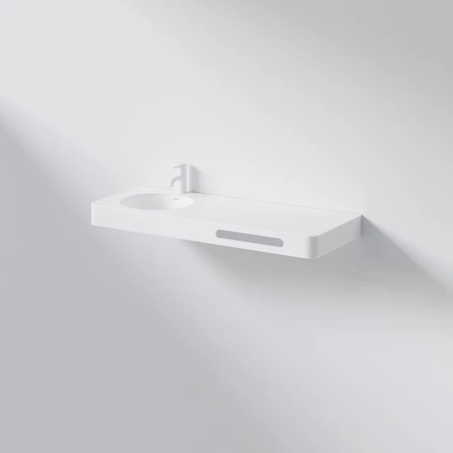 Wall mounted washbasin made of Solid Surface 1